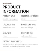 Dark Eyebrow Tattoo Ink for Semi Permanent Makeup Professional Vegan Microblading Pigment Inks Beauty Health PMU Tattoo Supplies