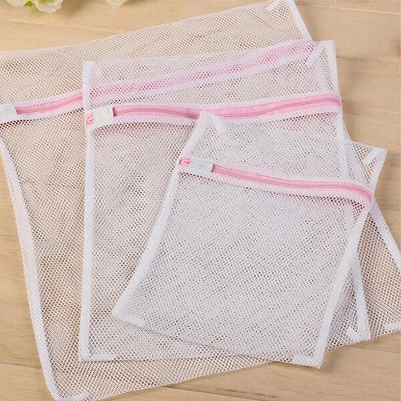 1/3Pcs/Set Zippered Mesh Laundry Bags for Bra Underwear Household Cleaning Tools Bra Care Underwear Cleaning Accessories