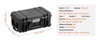 SucceBuy IP67 Weatherproof Hard Case Heavy Duty Protective Case w/ Pre-cut Foam and Handles for Travel Hunting Military Cameras