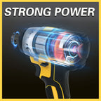 1/2 Inch Electric Wrench Cordless Impact Driver 20V Powerful Brushless 280 ft-lbs (380N.m) with 3.0Ah Battery and Charger