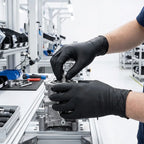 Disposable Nitrile Gloves 100PCS Powder Free Latex Free Puncture Resistant for Kitchen Cleaning Industrial Use