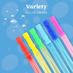 JOYFY 24 Pack 14.6'' Big Bubble Wands Bulk for KidsSummer Toy OutdoorActivity Bubbles Party Favors Supplies