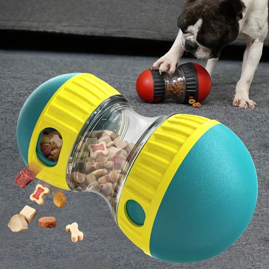 Interactive dog snack dispenser toy, suitable for all types of slow feeders, plastic pet toys, bringing fun and healthy eating