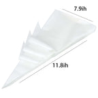 100PCS Disposable Heavy-Duty Baking Piping Bags - Anti-Leak Food-Safe for Cake Cream Icing Cookie Decoration Home & Bakery Use