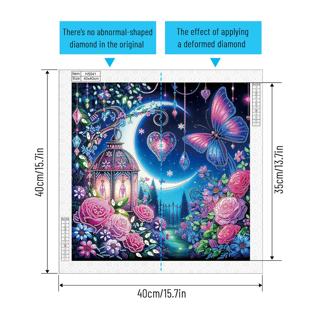 DIY Beautiful Night Diamond Art Painting Kits,Diamond Dots Art Paintings for Beginners and adults for Home Wall Decorate Gift