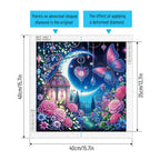 DIY Beautiful Night Diamond Art Painting Kits,Diamond Dots Art Paintings for Beginners and adults for Home Wall Decorate Gift