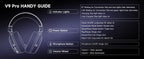 MCHOSE V9 Pro Wireless Gaming Headset 7.1Surround Sound Headphones Noise Canceling Mic Low Latency Lightweight for PS5 PC SWITCH