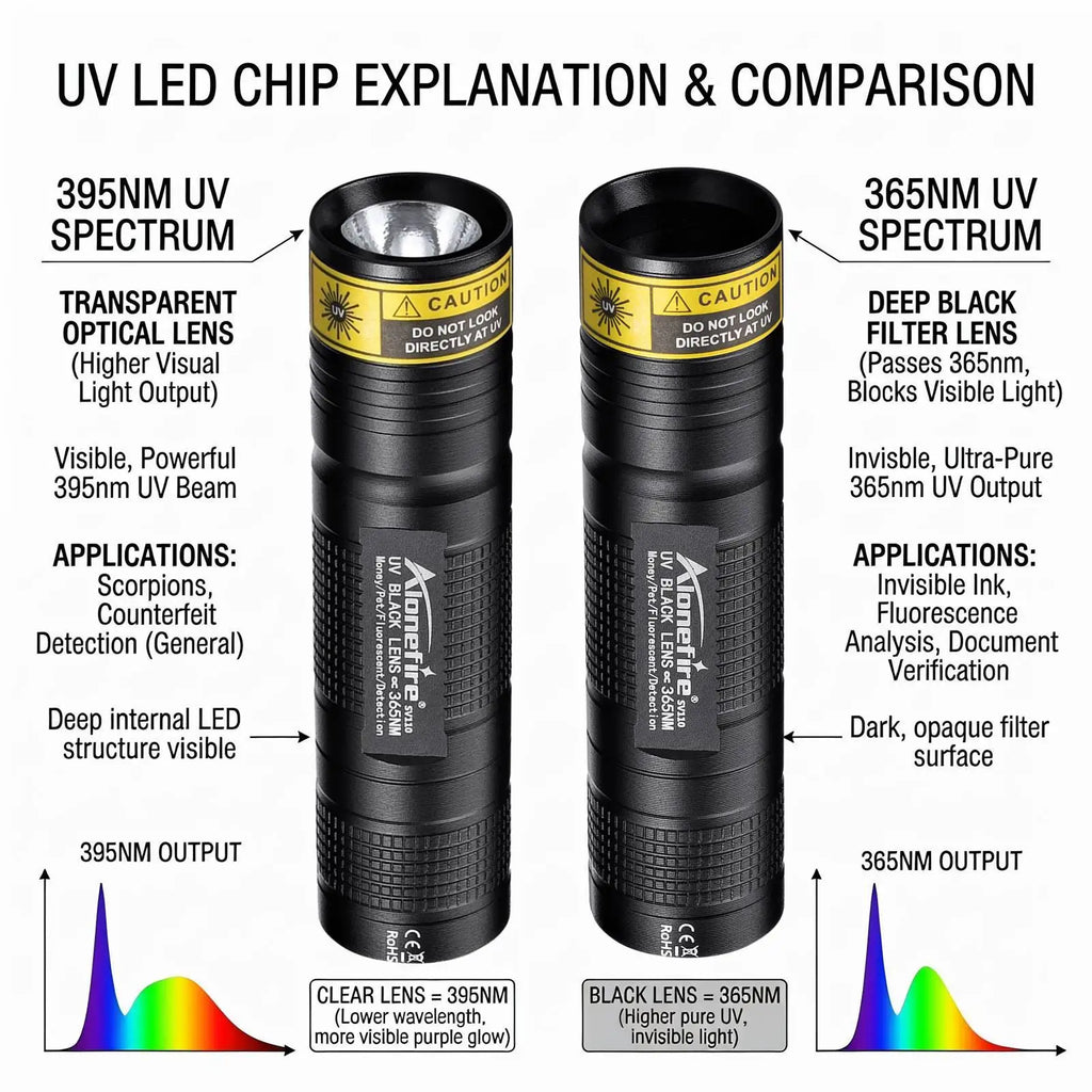 Mini 365nm/395nm UV Flashlight Usb Rechargeable UV Glue Curing Torch Cat Dog Pets Urine Tinea Money Ore Scorpion Detection Light