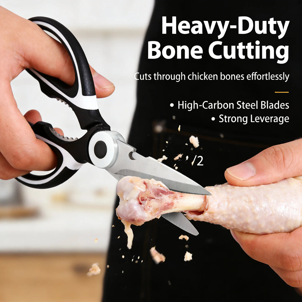 All In One Multipurpose Kitchen Scissors Heavy Duty Sharp Ergonomic Shears for Cooking Craft Office Home Daily Use
