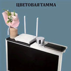 1PC Hot Selling Computer and TV Screen Storage Rack Wireless Router Set-top Box Rack No Perforated Storage Bracket Divine Tool