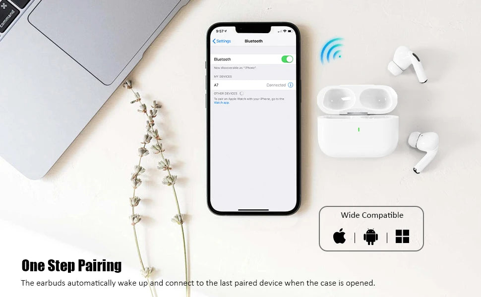【pro】】ANC noise cancelling Bluetooth earphones, wireless earphones with transparent mode, sweat proof, perfect for work, travel