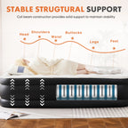 JHK Queen Twin Size Air Mattress Blow Up Double Height Non-Slip Bottom Weight Capacity 660 lbs Air Bed for Bed Home or Camping