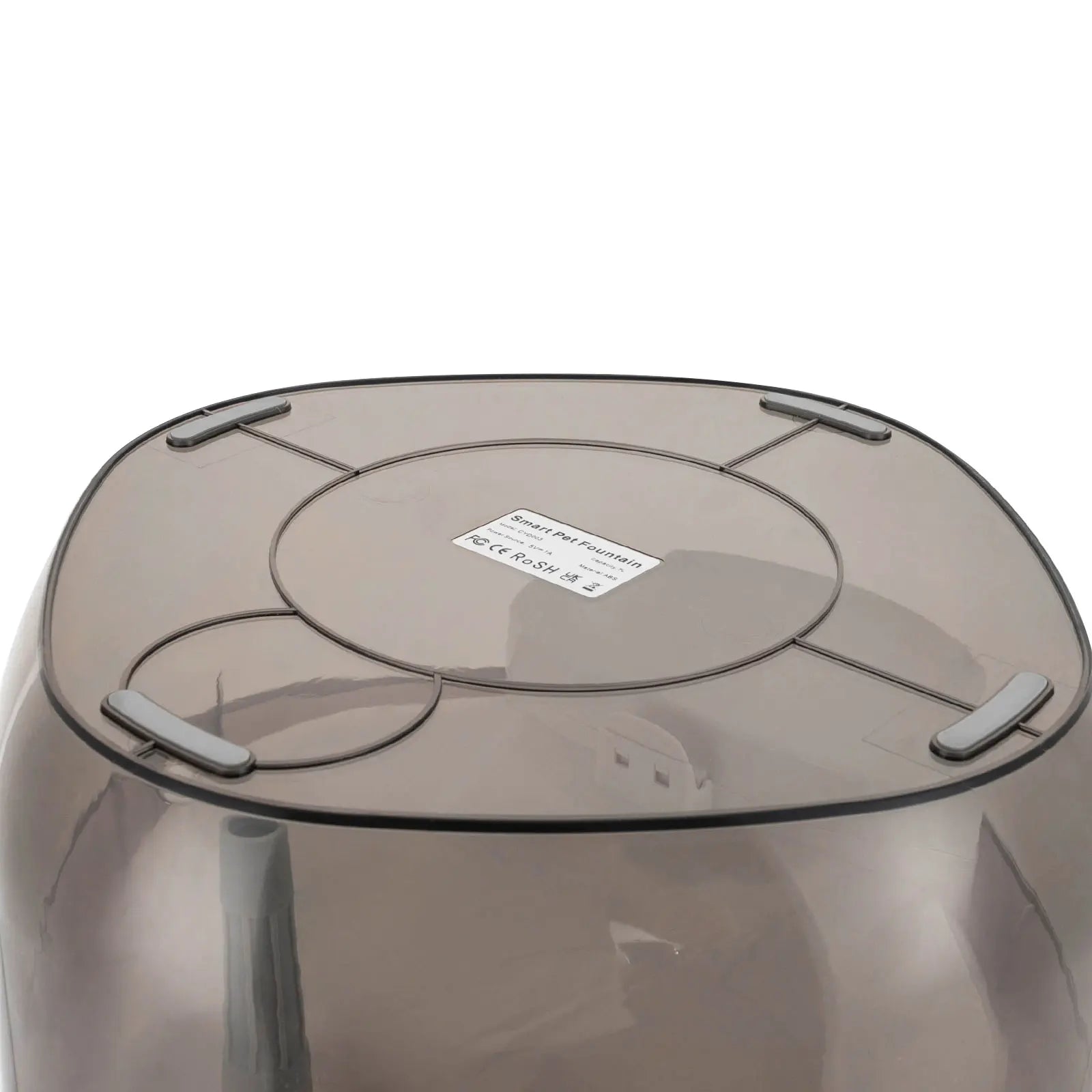 Pet Water Fountain 1.85Gal Large Capacity, Ultra-Quiet 30dB Cat Drinking Dispenser with 2 Filters, 5V USB Pump Auto Circulating, Anti-Dry Burn for Dogs Cats, White