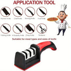 Sharp in 8 Seconds Knife Sharpener Non-Slip Handle Multifunctional Tool for Kitchen Home