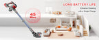 Honki Cordless Vacuum Cleaner 78KPA 45Mins 6*2200mAh Lightweight Stick Vacuum Cleaner for Home Hardwood Floor Carpet Pet Hair