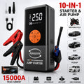 5-IN-1 Car Jump Starter with Air Compressor High Peak Auto Battery Booster 150PSI Air Pump Power Bank Tire Inflator
