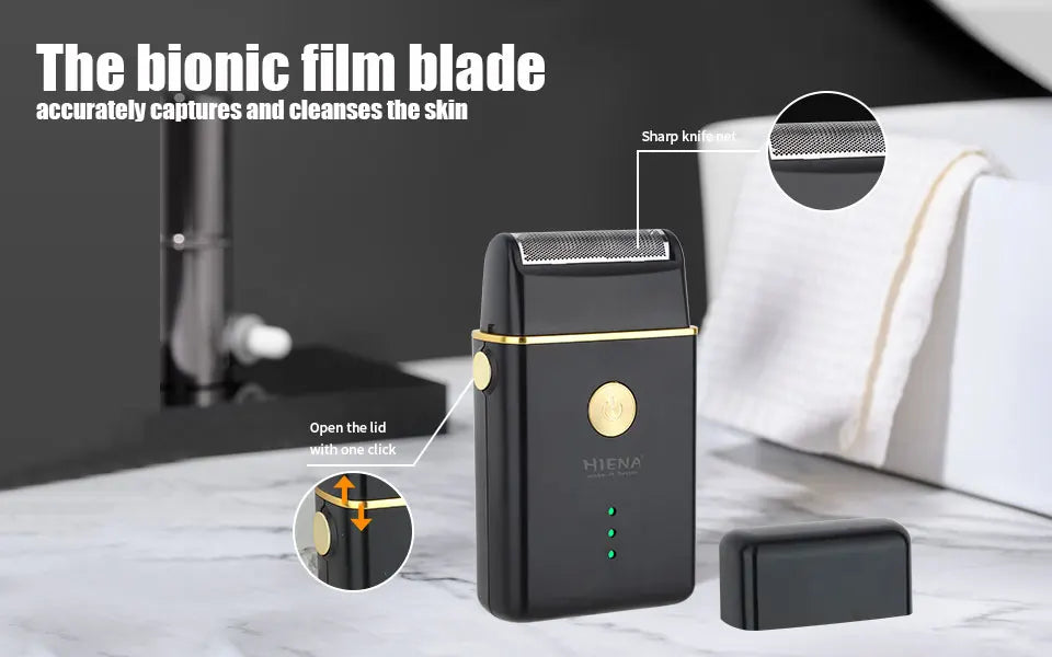 HIENA PRO Professional Hair Clipper Set Cordless Barber Kit and Hair Cutting Set Electric Foil Shavers and Beard Trimmers set