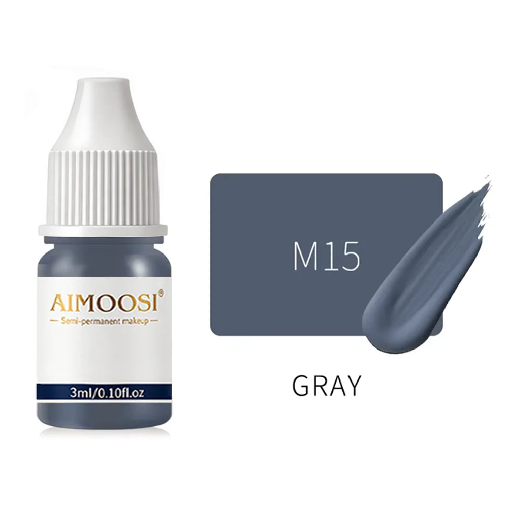 Dark Eyebrow Tattoo Ink for Semi Permanent Makeup Professional Vegan Microblading Pigment Inks Beauty Health PMU Tattoo Supplies