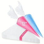 100PCS Disposable Heavy-Duty Baking Piping Bags - Anti-Leak Food-Safe for Cake Cream Icing Cookie Decoration Home & Bakery Use