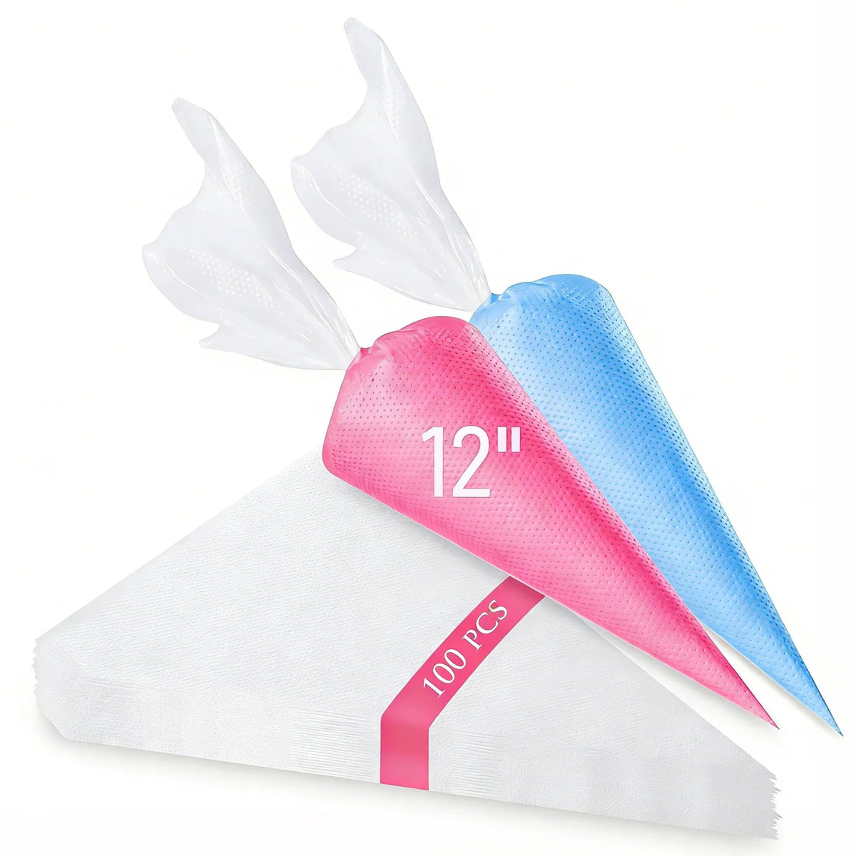 100PCS Disposable Heavy-Duty Baking Piping Bags - Anti-Leak Food-Safe for Cake Cream Icing Cookie Decoration Home & Bakery Use