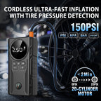 Jump Starter with Air Compressor, 4000A 150PSI Battery Jumper Starter Portable (9.0 Gas/8.0L Diesel)