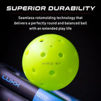 38 Hole Outdoor Pickleball Balls with Crack-Resistant Design and Advanced Aerodynamics for Tournament Play