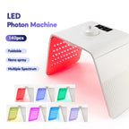 Foldable 7 Color LED Photon Facial Body Beauty Machine Skin Rejuvenation Light Nano Spray Equipment Home Skin Care SPA Instrument