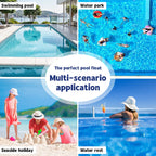 Inflatable Pool Float Floating Lounger Chair Leakproof Pool Lounge Float with Arm & Backrest Water Hammock for Pool Lake Beach