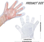 500 Pack Disposable Plastic Gloves Clear