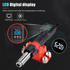 JCD 750W Micro Heat Gun Rework Soldering Air Station LCD Digital Hair Dryer 220V 110V For BGA SMD Hot Air Soldering Tools 8208