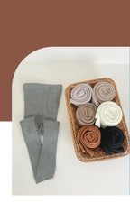 New Spring Autumn Baby Pants Toddler Girl Leggings Tights Solid Cotton Stretch Kids Children Knitting Trousers 1-10 Years