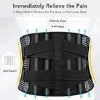 Adjustable Lumbar Support Belt Double Pull Back Waist Orthopedic Corset Spine Decompression Back Pain Relief Tighten The Abdomen