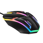 2026 hot F1 Wired 3-Button Mouse Colorful Lighting Game And Office Suitable For Microsoft Windows and Apple IOS system explosion