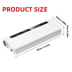 120W High Power Vacuum Sealer 95KPA Strong Suction Digital Countdown Dry & Wet Food Sealer Machine with 20pcs Bags for Home Refrigerator Sous Vide Cooking