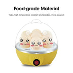 Automatic Electric Egg Steamer 7 Eggs Capacity Double Layer Design for Custard Boiling Poaching Fast Breakfast Kitchen Appliance