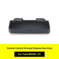 For Tesla Model 3 Model Y Accessories 2023 Central Control Armrest Box Phone Pocket Car Glasses Case Storage Tray Auto Parts