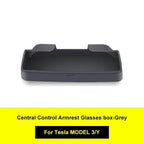 For Tesla Model 3 Model Y Accessories 2023 Central Control Armrest Box Phone Pocket Car Glasses Case Storage Tray Auto Parts