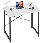 MCQ 31 Inch Standing Office Computer Desk Sturdy Metal Frame and Compact Modern Design with X-Shaped Gaming Writing Work and Study Desk for Home Office