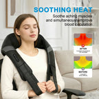 Leercon Shiatsu Neck and Shoulder Massager Heated Back Massager U Shape Deep Kneading Electric Massage Pillow For Neck Waist Leg Body