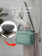 Zoe Cast Iron Oven Fireplace Charcoal And Alcohol Stove Barbecue Family Outdoor Picnic Water Tea Boiling Stove Garden Camping