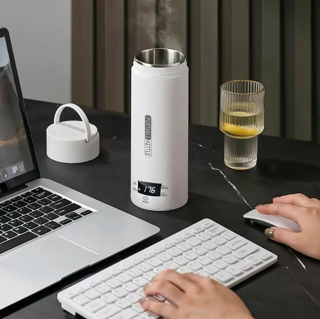 4 Temperature Electric Heating Kettle Leakproof Portable Fast Water Boiling Thermos Bottle Portable 220V 110V Hot Water Cup