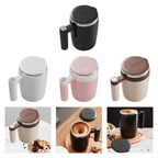 Auto Stirring Coffee Mug with Lid 400ml Birthday Gift Electric Mixing Cup for Tea Milk Hot Chocolate Coffee Women and Men