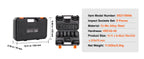 SucceBuy 1/2" Drive Impact Socket Set 9 Piece Deep Socket Set Metric 29-38mm 6 Point Cr-Mo Alloy Steel for Auto Repair