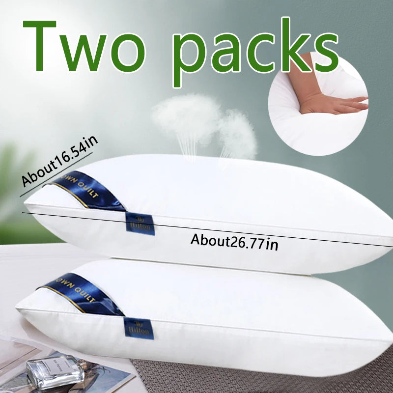 Wholesale Healthy Sleep Bed Sleeping Luxury Hotel Hilton Comfortable Leisure Pillow