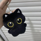 @NEW Cute Black Cat plush toy Doll Small Pendant Cuddly Pillow Cushion Ins Black Cat Plush Toy Doll for Boy Girl Birthday Gifts