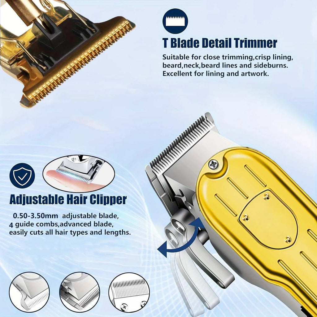 3 in1/1pc Professional Hair Clipper Kit Electric Shaver for Barber Men's Hair Trimmer Electric Shaver Hair Cutting Machine
