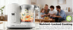 4-in-1 Auto-Clean, BPA-Free, for 4-12 Months Baby Food Maker Steamer Blender
