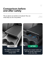 For Tesla Model 3 Model Y Accessories 2023 Central Control Armrest Box Phone Pocket Car Glasses Case Storage Tray Auto Parts