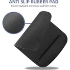Black Ergonomic Mouse Pad with Wrist Rest - Comfort Memory Foam Support, Non-Slip Base for Office, Gaming & Computer Use