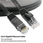 Cat6 24 Pack Short Flat Cat6 Ethernet Patch Cable 1G Support Cat 6 Patch Cable for Patch Panel to Switch Flexiable